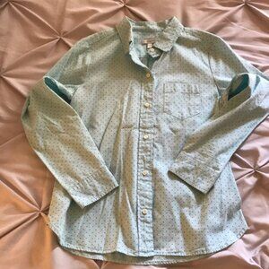 J. Crew Polka Dot Button Down Oxford Size 4